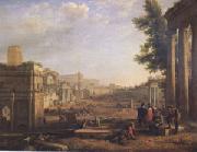 Claude Lorrain View of the Campo Vaccino ()mk05 Sweden oil painting reproduction